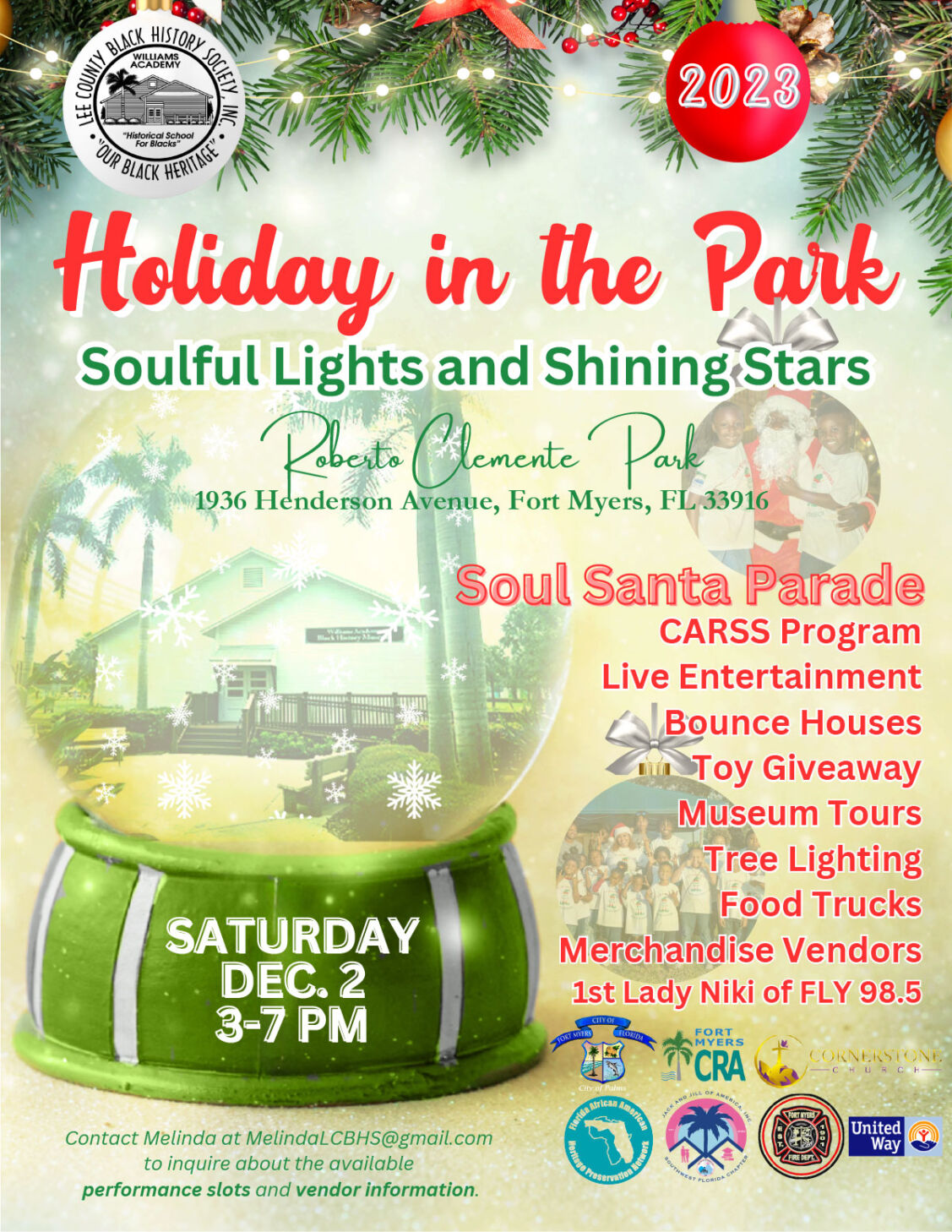 Holiday at the Park flyer