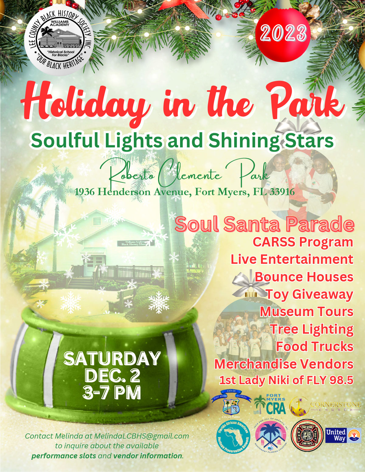 Holiday at the Park flyer
